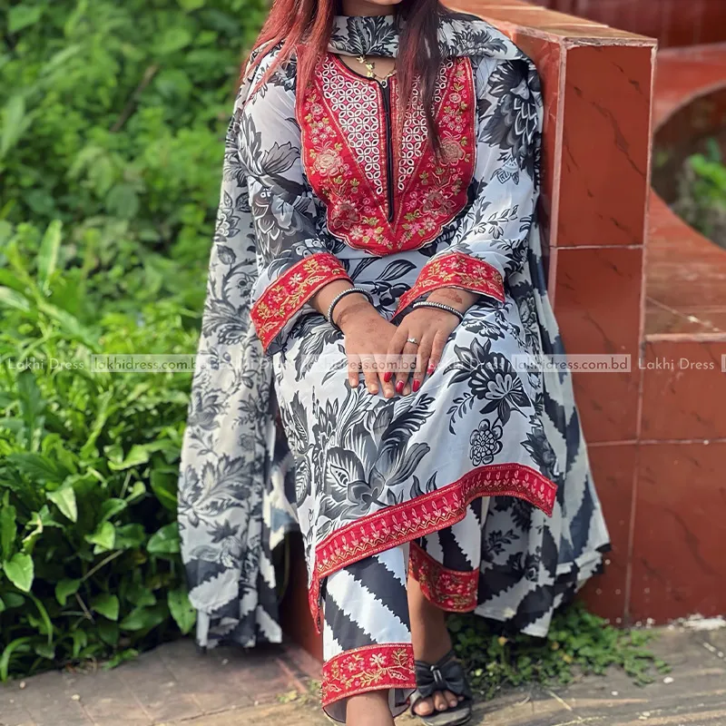 প্রিমিয়াম জর্জেট থ্রিপিস