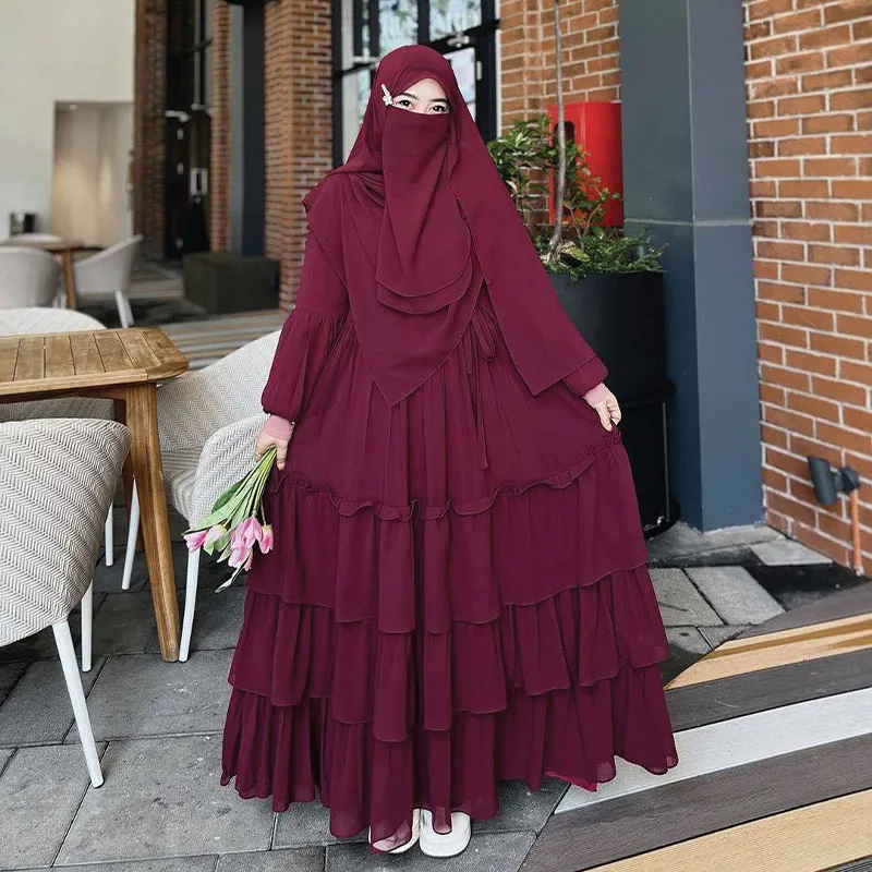 তিন লেয়ার কুচি বোরকা - Image 3