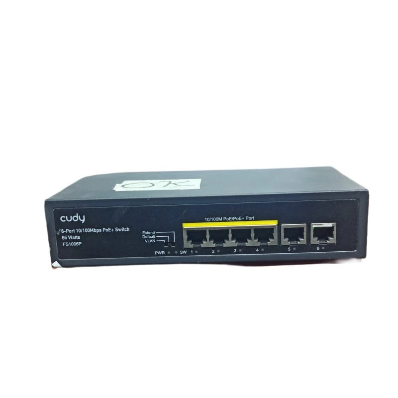 Cudy 6 port 10/100Mbps PoE+ Switch
