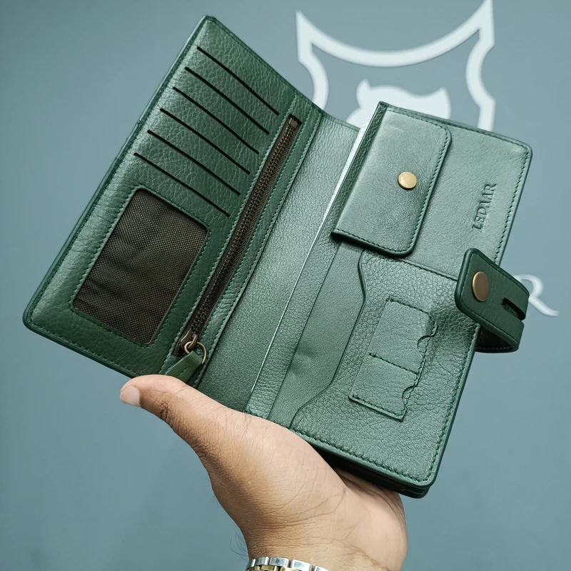 LEDAAR Genuine Leather Multifunctional Mobile Wallet - Image 4