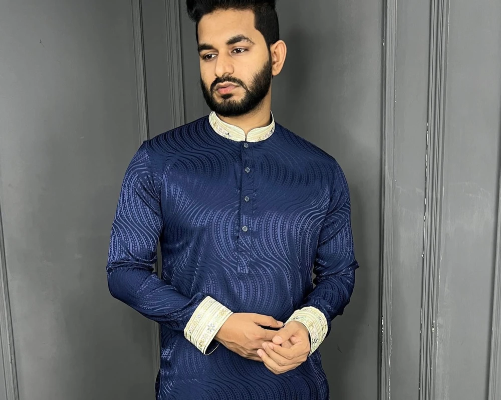 Premium Quality Luxury Contrast Panjabi