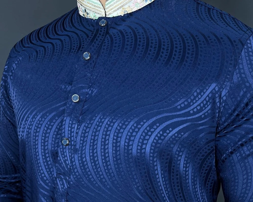 Premium Quality Luxury Contrast Panjabi - Image 3