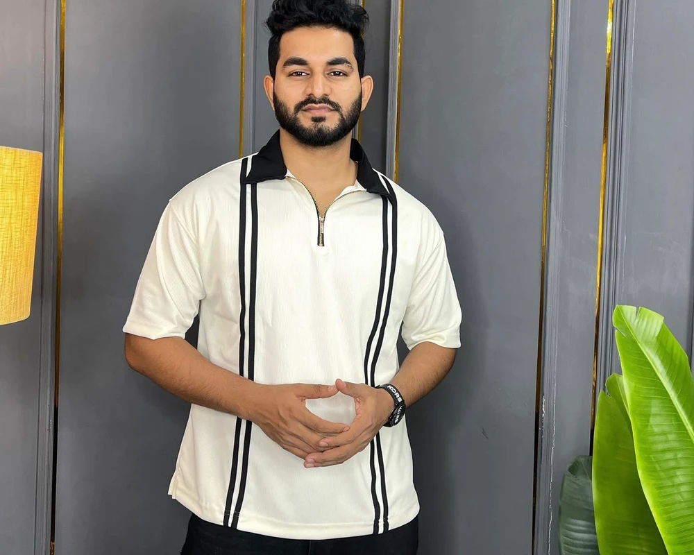 LIBASUS SUNNAH HALF-ZIP BAGGY POLO