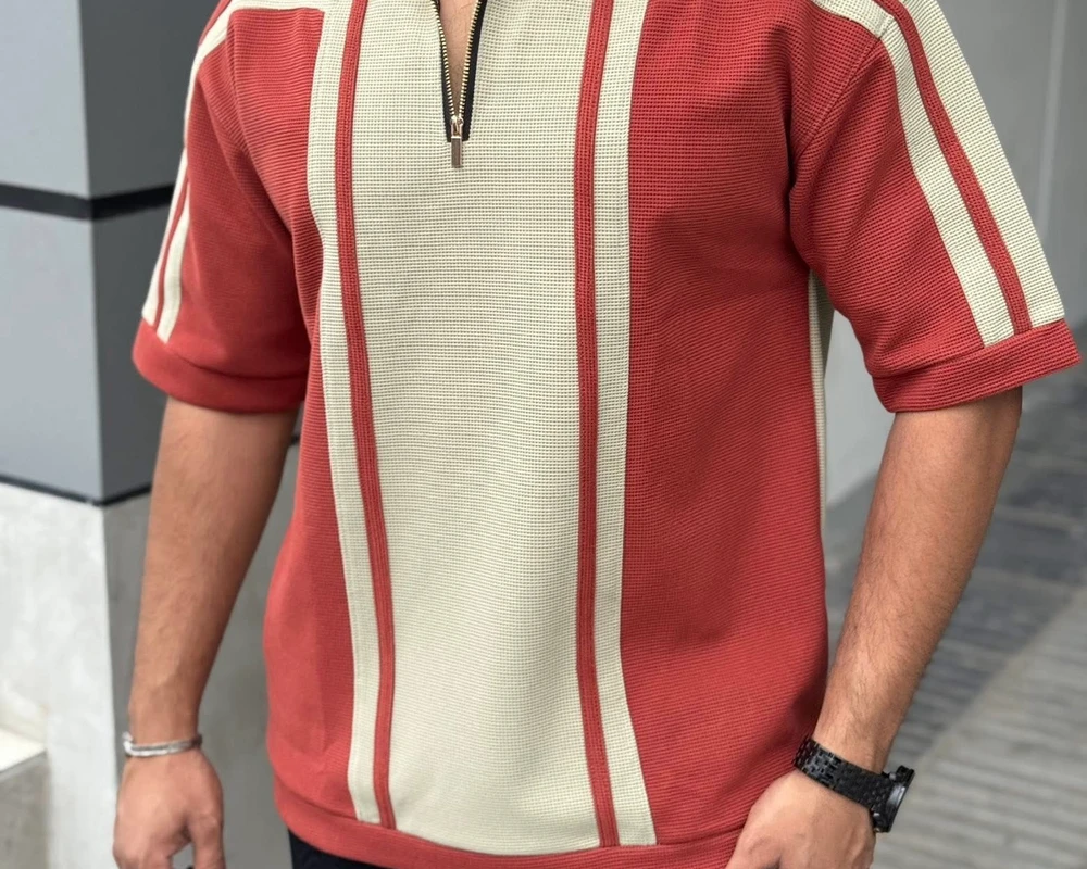 PREMIUM HALF-ZIP BAGGY POLO - Image 3