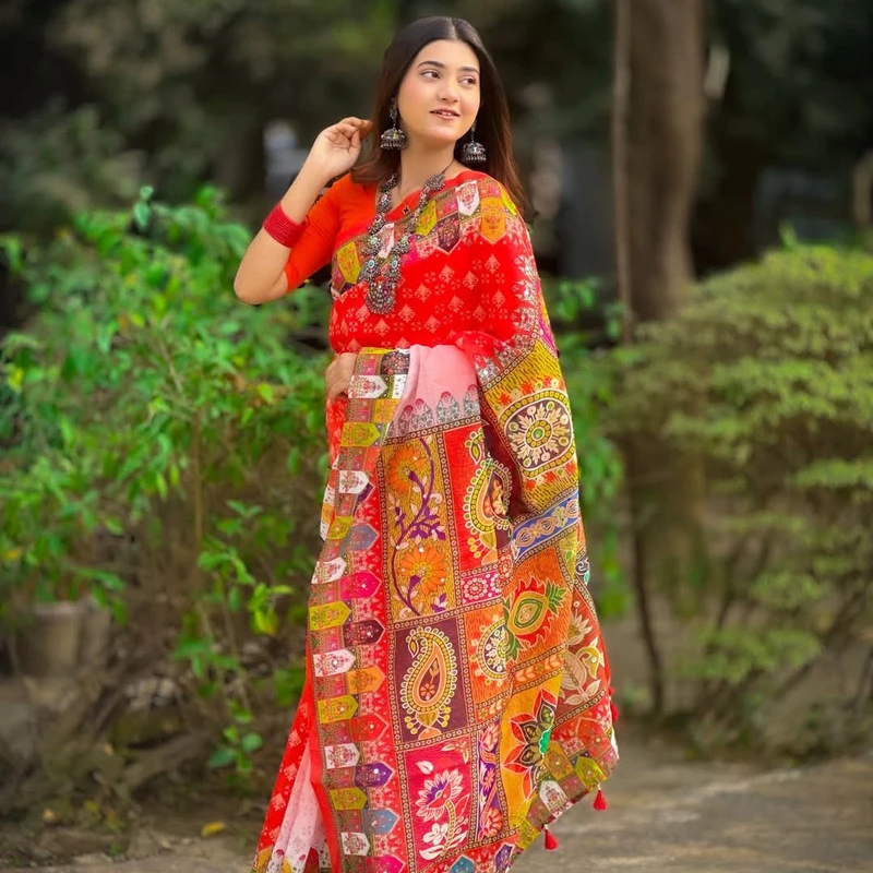 Dizital Print saree Dp-011