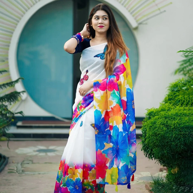 Dizital Print saree Dp-001