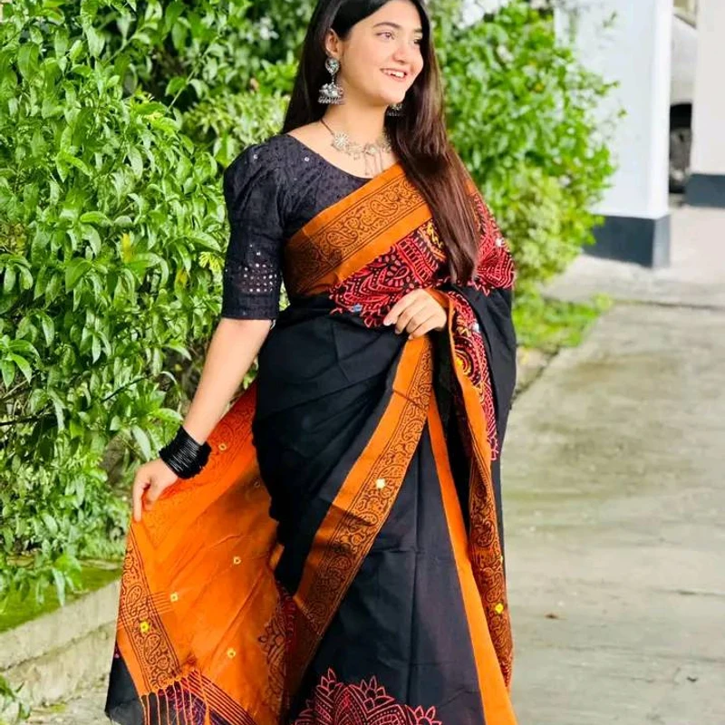 Dupian Silk Saree Code 401 - Image 4