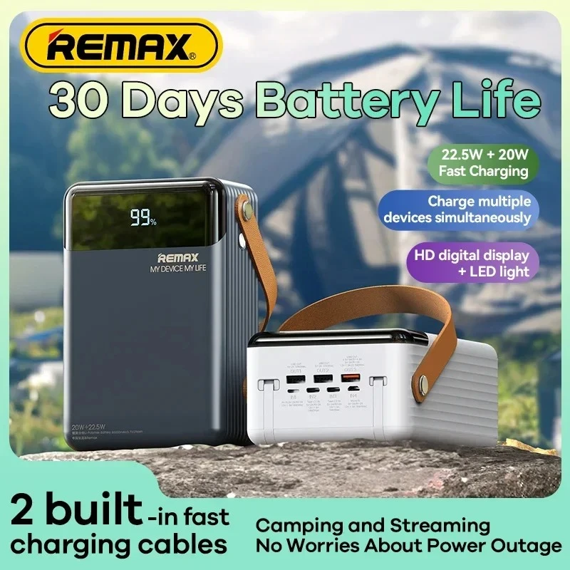 Remax RPP-566 22.5W 80000mAh Fast Charging Power Bank - Image 3