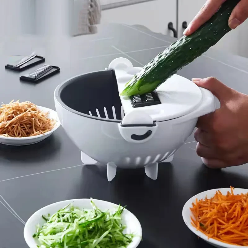 9 in 1 Multifunctional Magic Rotate Vegetable Slicer - Image 3