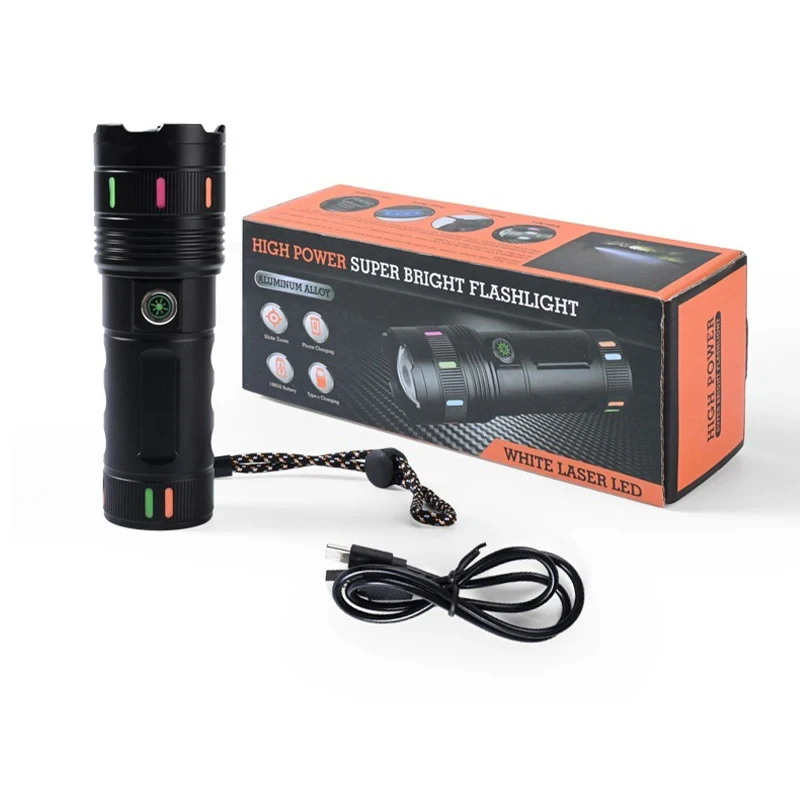 18650 Lithium Battery High Power Super Bright Flashlight