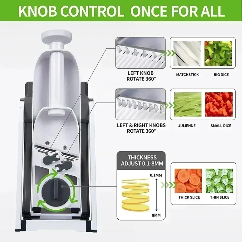 Vegetable Chopper with Mandoline Slicer - Image 4