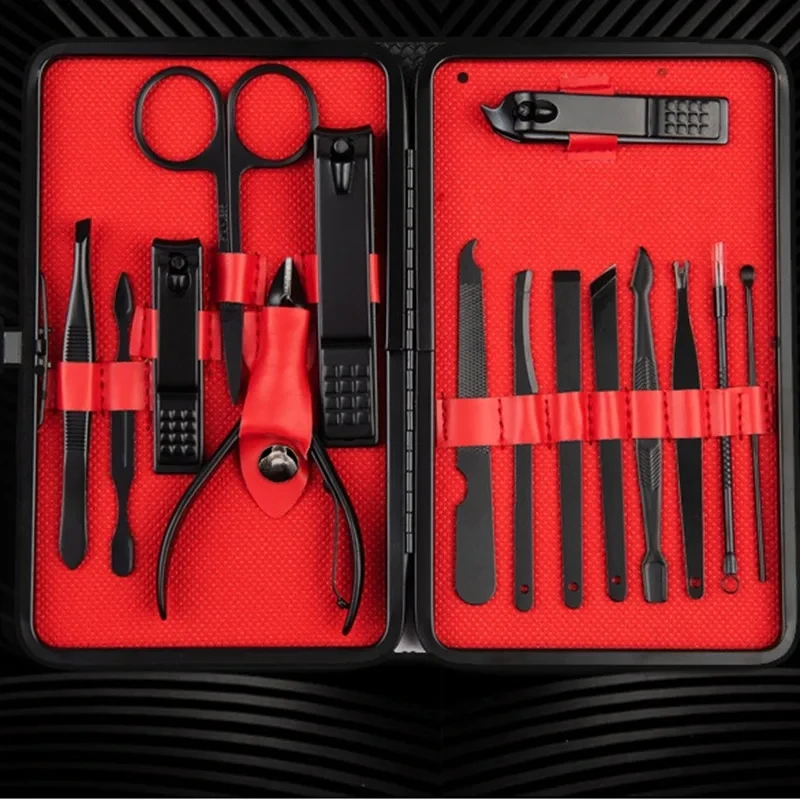 15pc Nail Clippers Sets Stainless Steel Nail Cutter