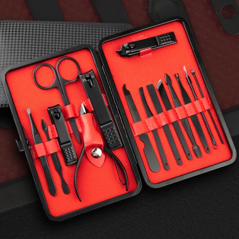 15pc Nail Clippers Sets Stainless Steel Nail Cutter