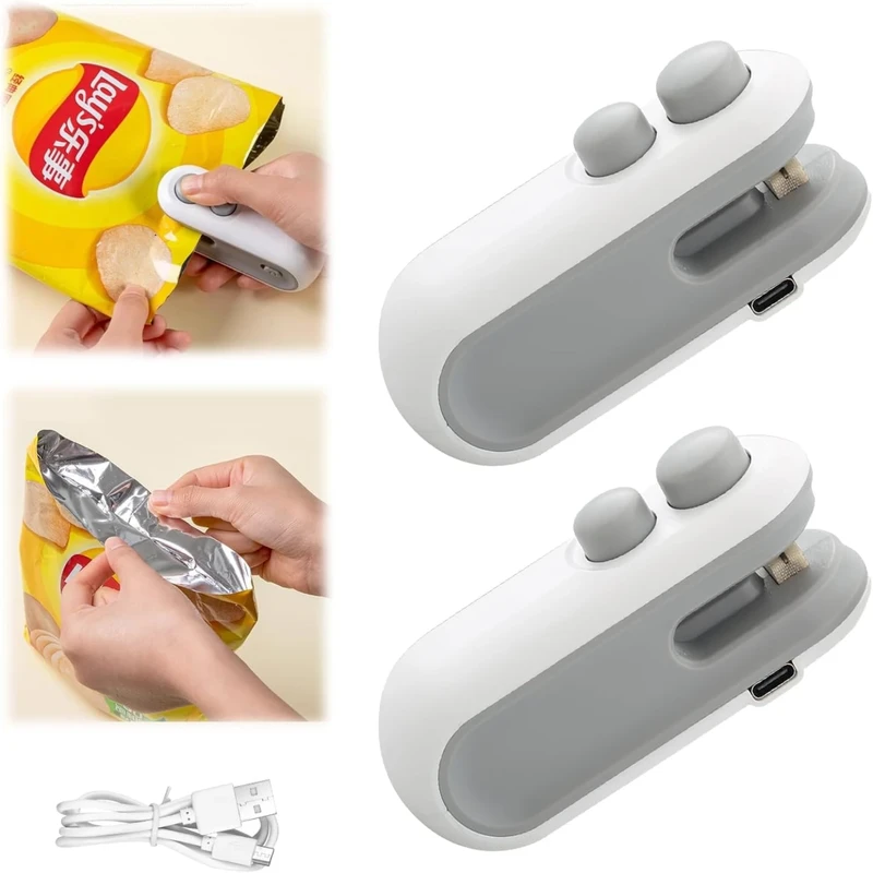 Mini Bag Sealer 2 in 1 USB Rechargeable