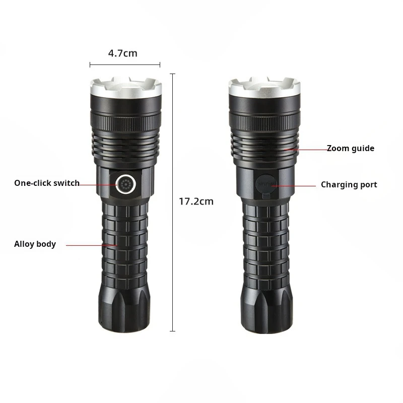 multi-functional aluminum flashlight LED - Image 4