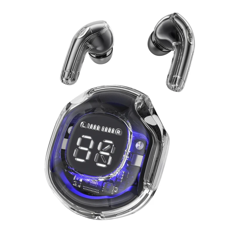 Transparent Digital Bluetooth Headphone