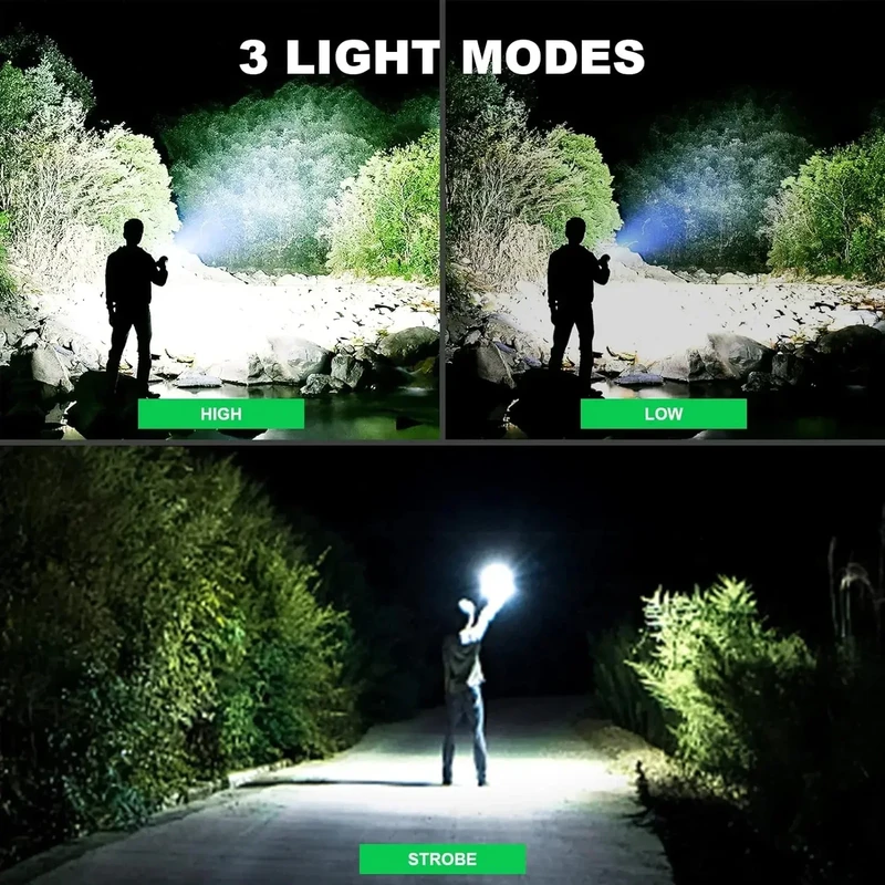LED Rechargeable Flashlight Tactical Torch - Image 4