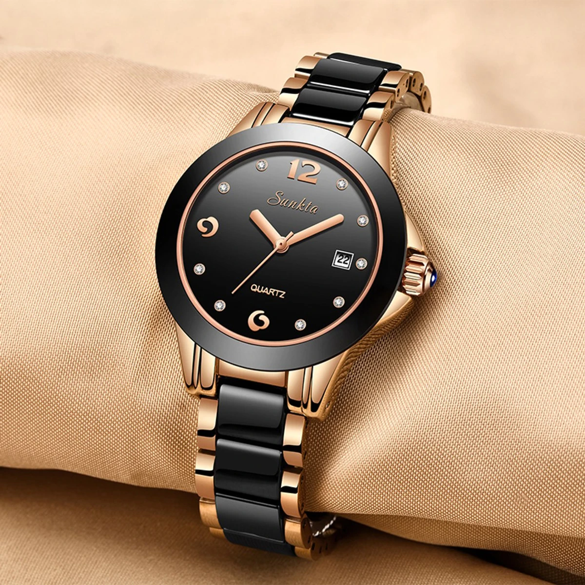 SUNKTA Women Watch Top Brand Luxury Quartz Watches