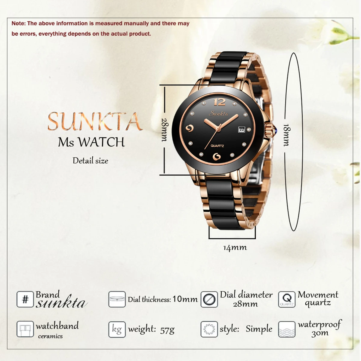 SUNKTA Women Watch Top Brand Luxury Quartz Watches - Image 5