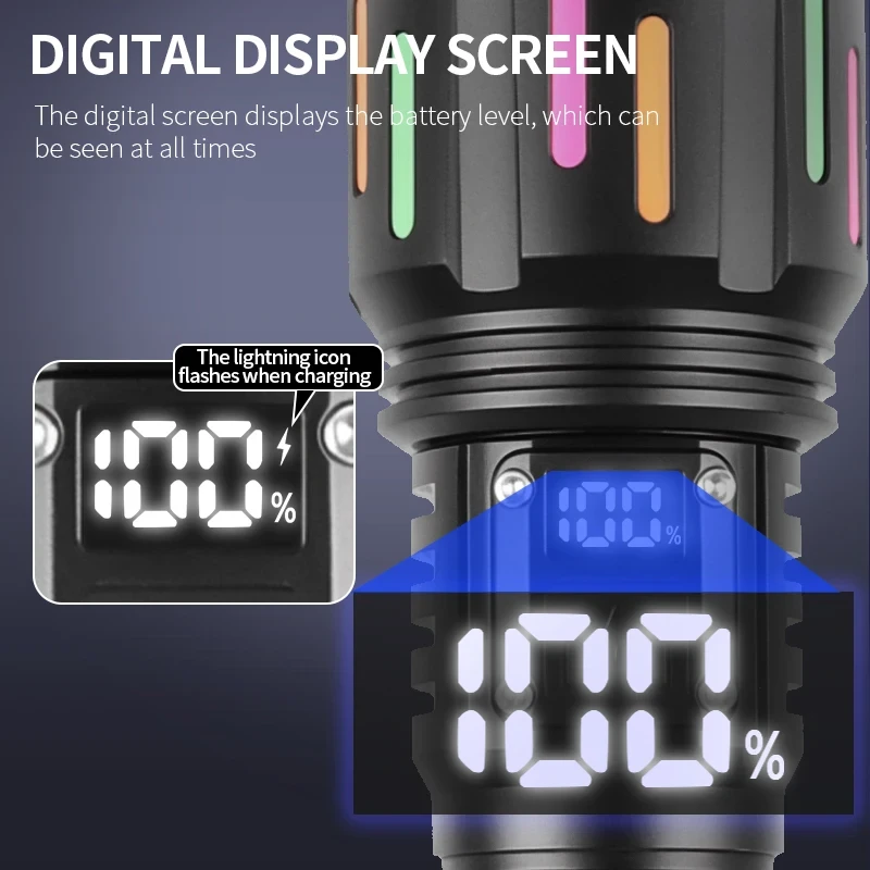 USB Rechargeable Powerful Tactical Torch - Image 3