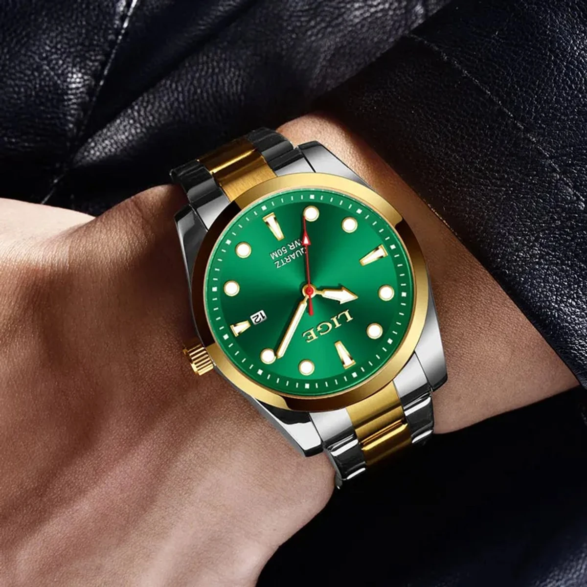 LIGE Top Brand Luxury Watch Men 50M - Image 3