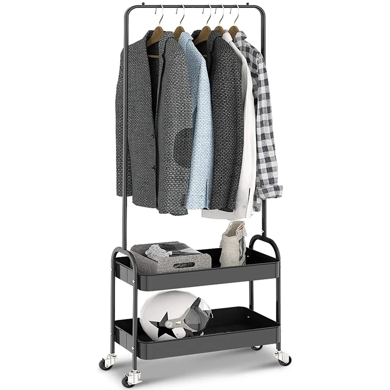 Clothing Rack with 2 Tier Metal