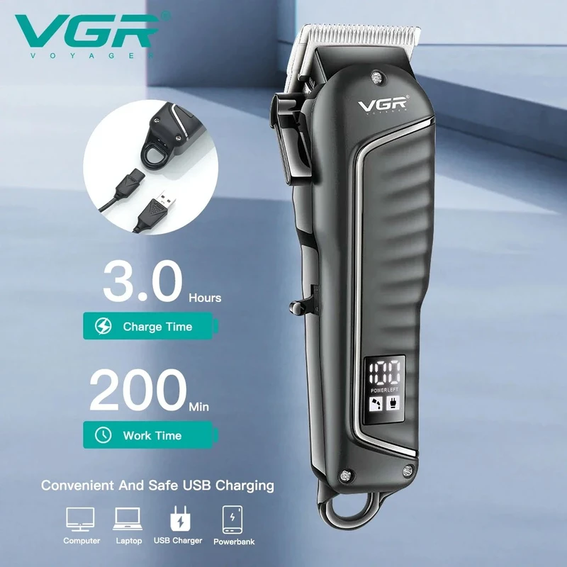 VGR V-683 Hair Clipper Professional Trimmer Rechargeable
