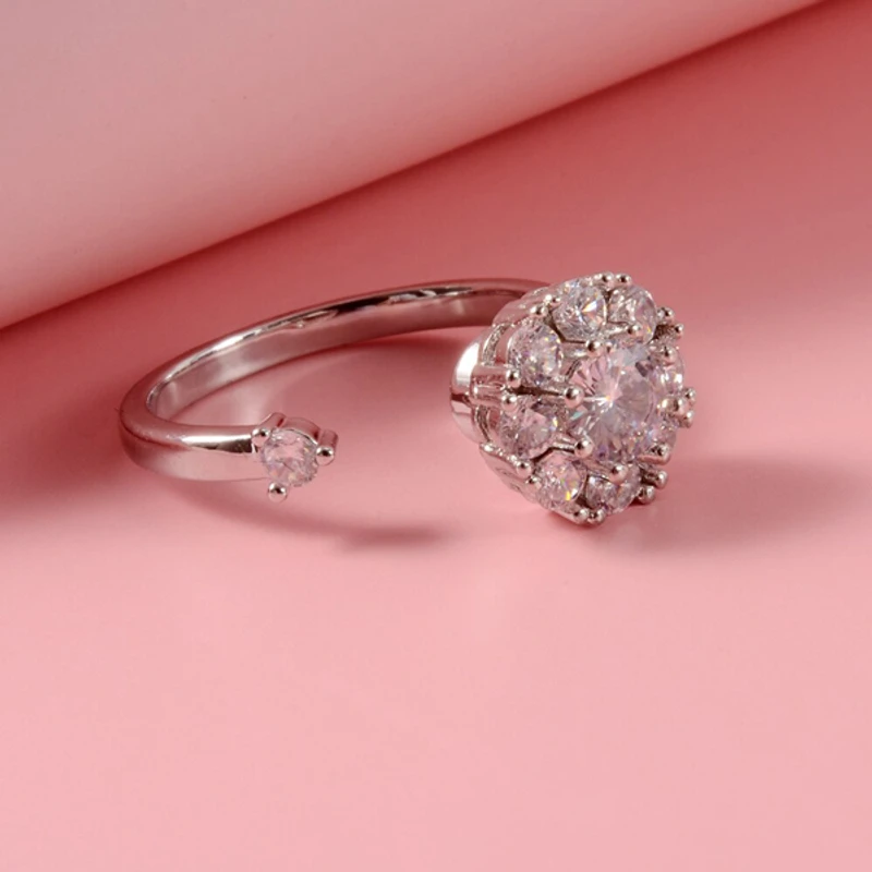 Flower Rotate Ring for Women valentines day special - Image 3
