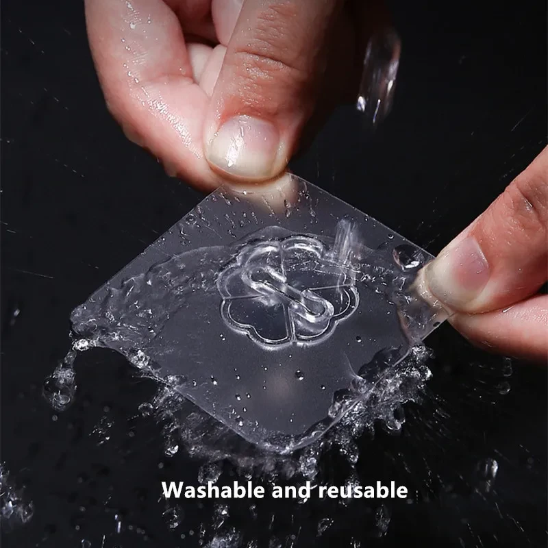 5 Pic Transparent Self Adhesive Hook Wall - Image 5