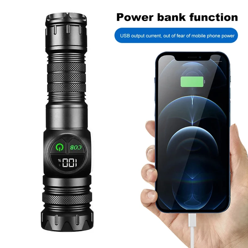 Type-C Rechargeable Powerful Flashlight