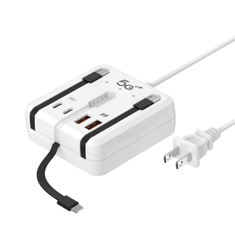 PD 66W USB Charger Fast Charging 4 Ports Type C