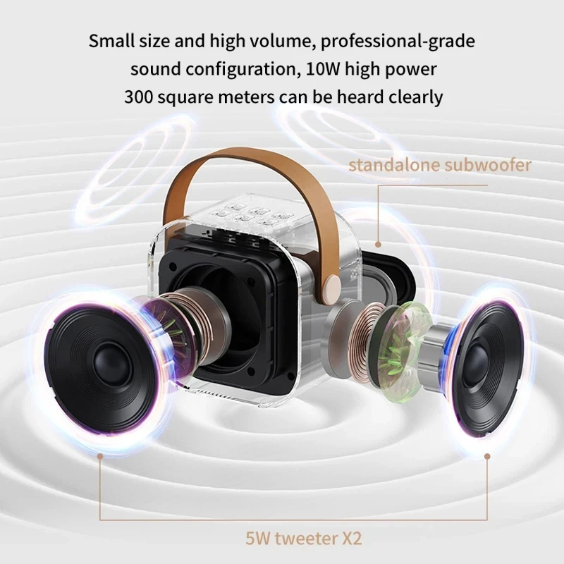 Mini Karaoke Speaker with Wireless Microphone - Image 5