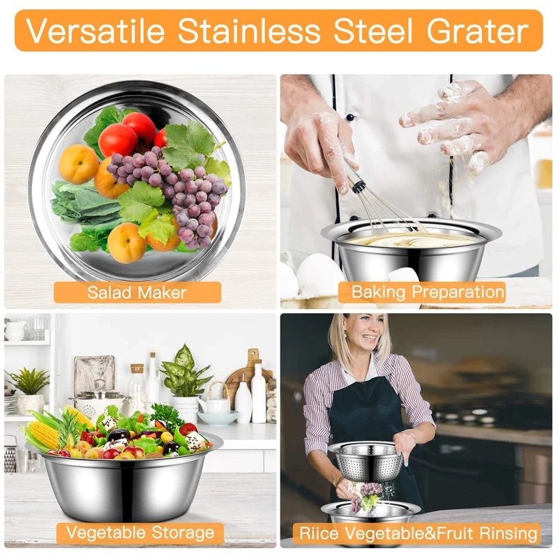 3 in 1 Stainless Steel Drain Basket Vegetable Cutter - Image 6