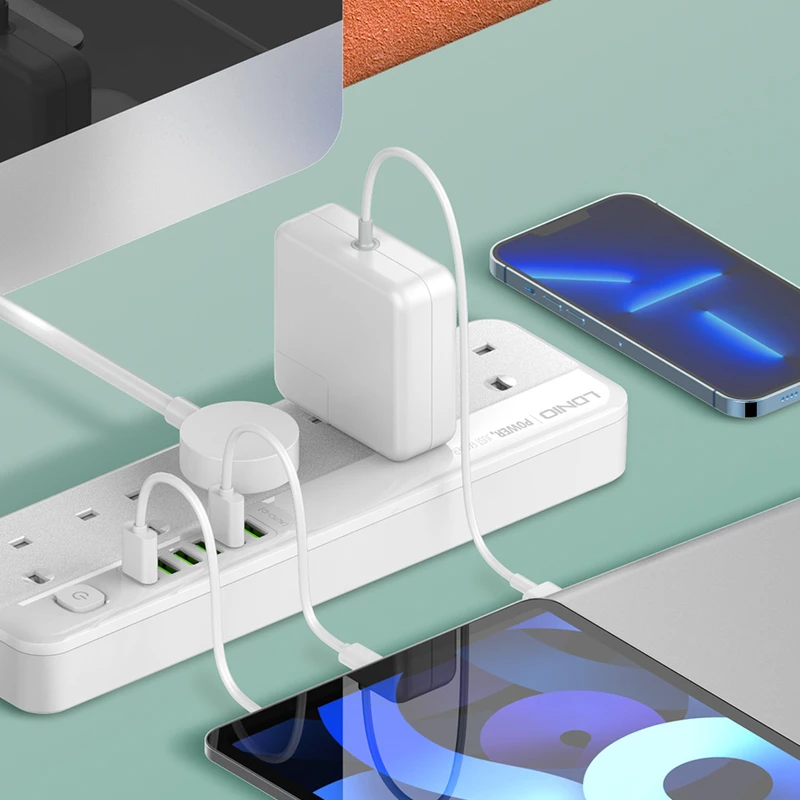 LDNIO SK5691 UK Power Socket 2500W Power Strip - Image 3