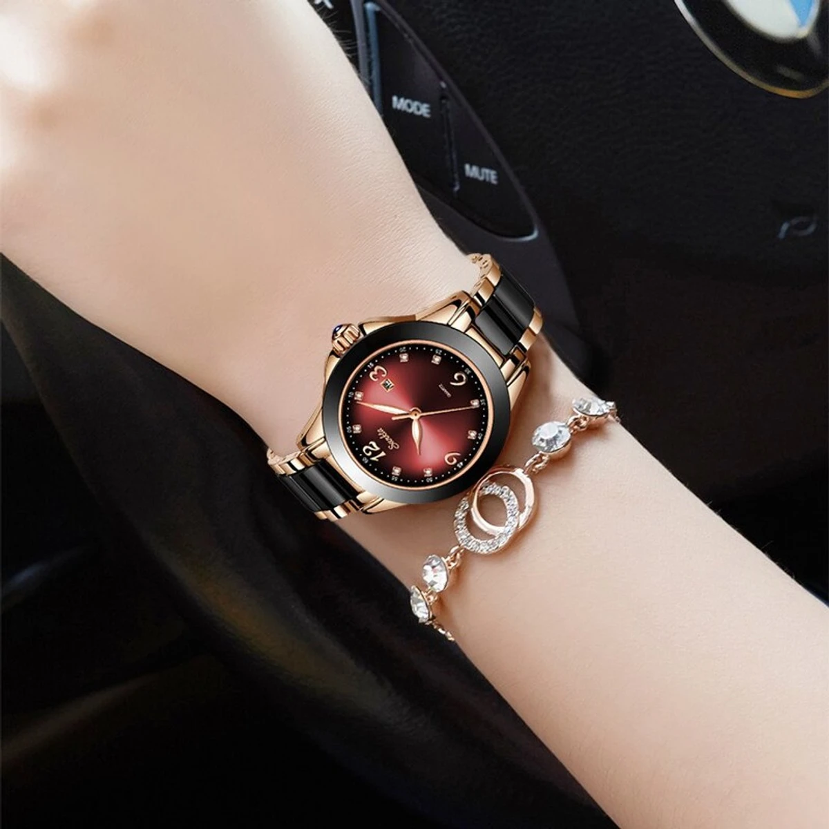 SUNKTA Women Watches Luxury Brand Watch Bracelet - Image 3