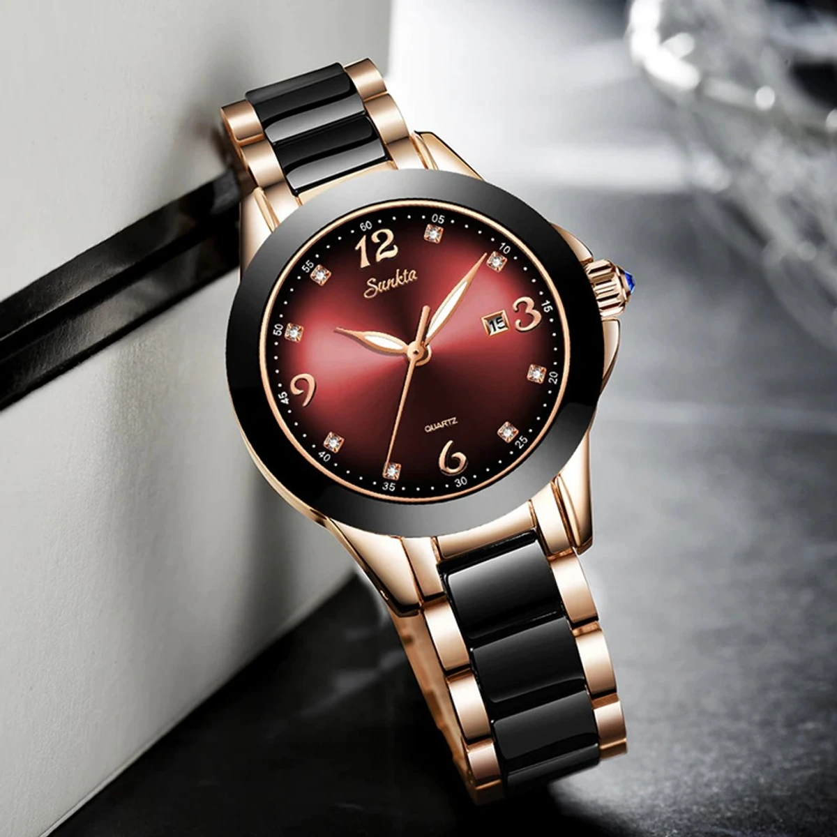 SUNKTA Women Watches Luxury Brand Watch Bracelet