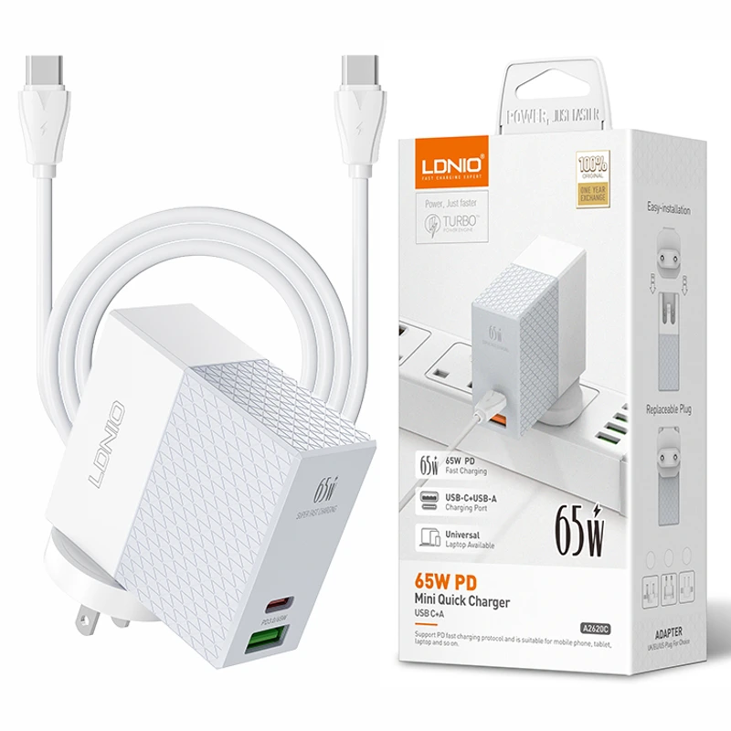 LDNIO A2620C PD 65W Quick Charger