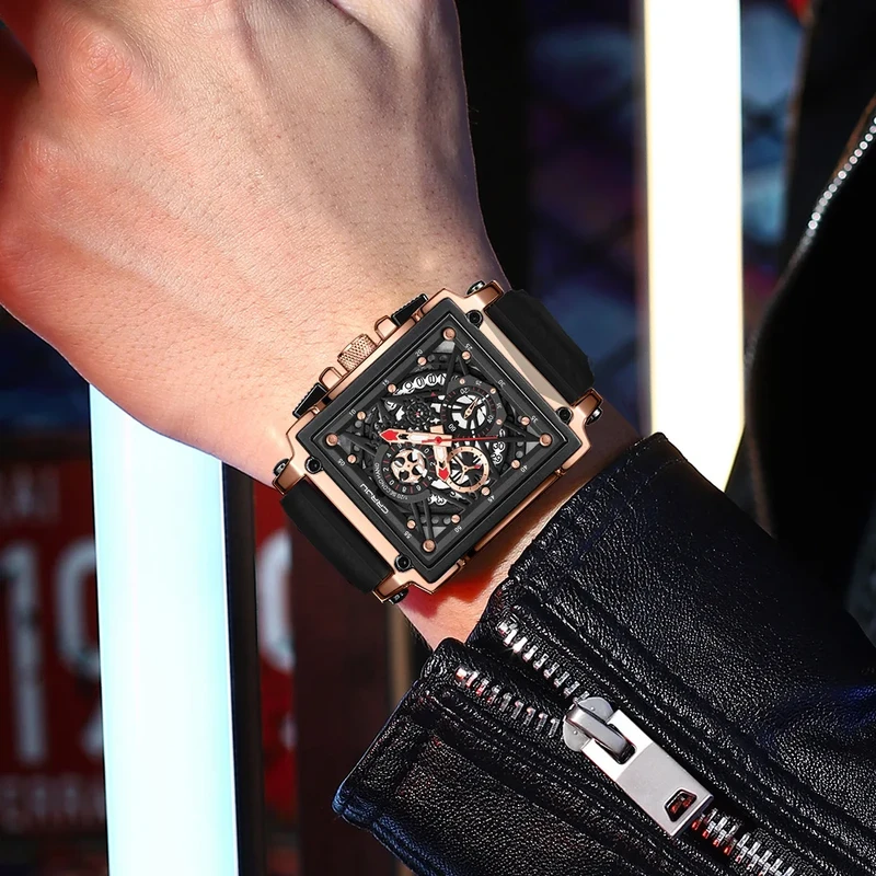 CRRJU Men's Sports Chronograph Wrist Watch - Image 3