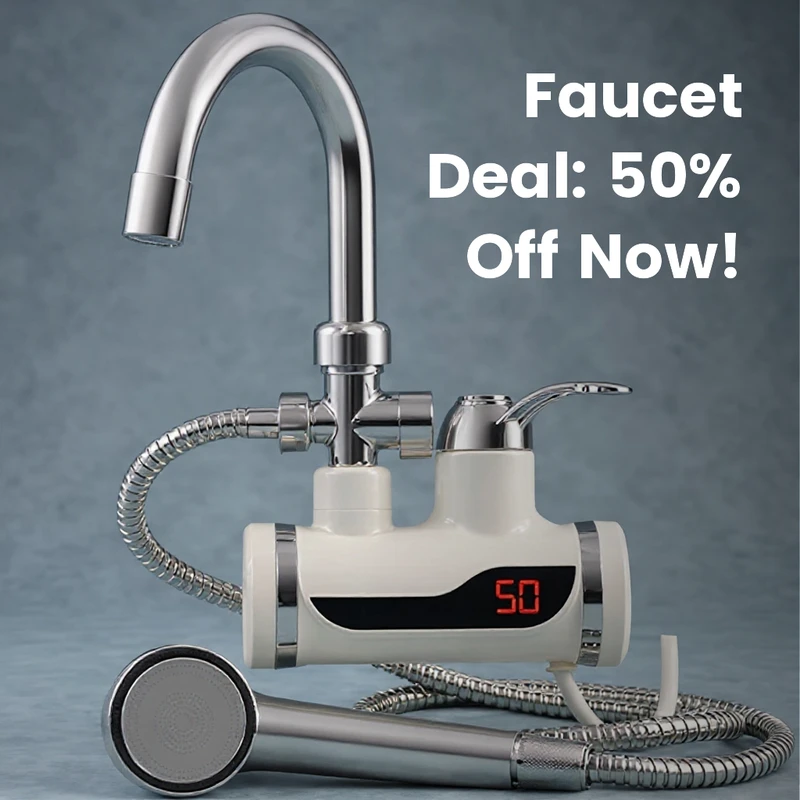 Hot Water Tap With Hand Shower