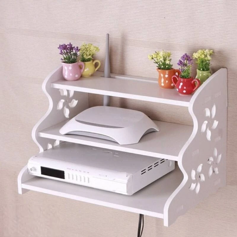 3 Layer Router Storage Stand Set Top Box