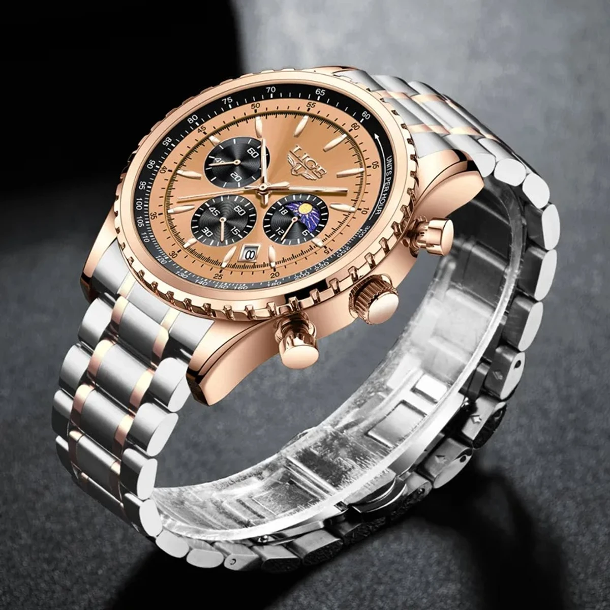 LIGE Top Brand Luxury New Men Watch - Image 3