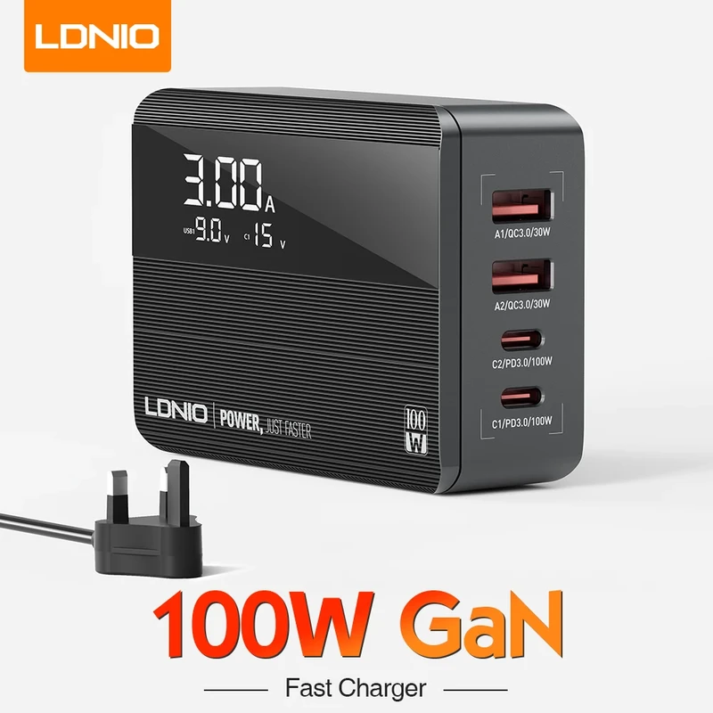 LDNIO A4809C GaN 100W 4-Port Desktop Charger
