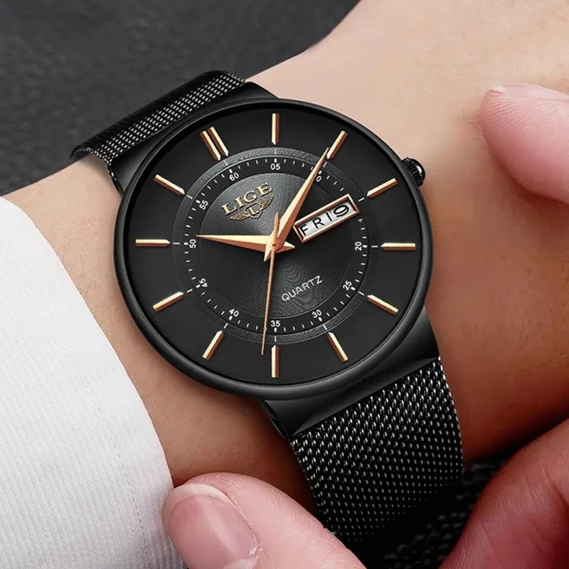 Mens Watches LIGE Top Brand Luxury
