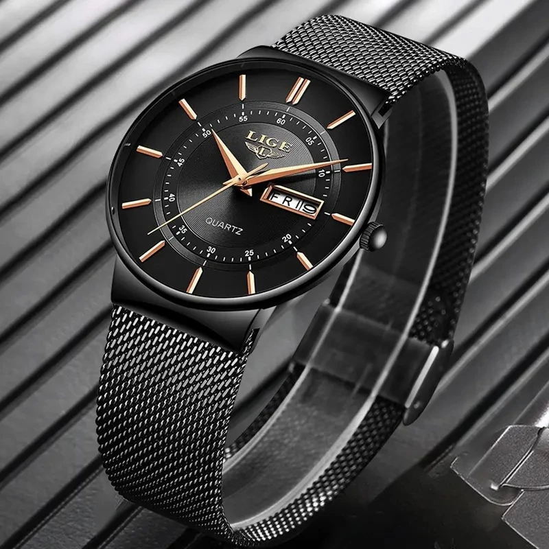 Mens Watches LIGE Top Brand Luxury - Image 3