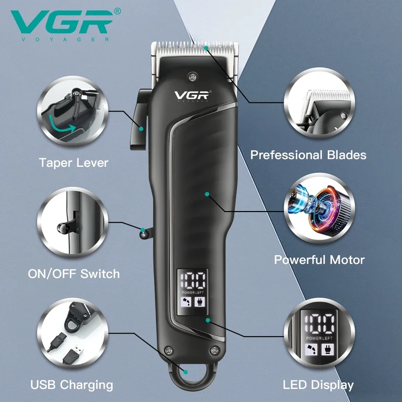 VGR V-683 Hair Clipper Professional Trimmer Rechargeable - Image 3