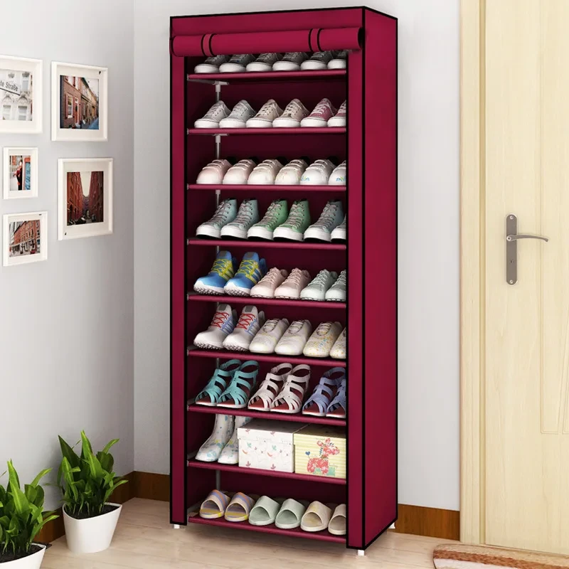 9 layer DIY Combination Dust-proof Cloth Shoe Cabinet