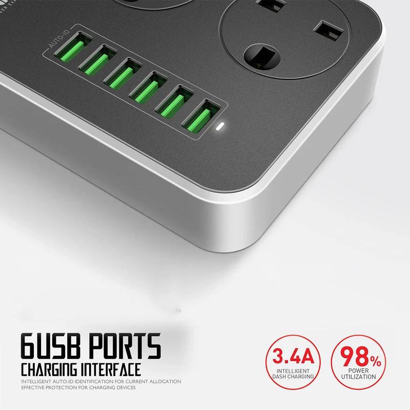 LDNIO SK3662 2500W Power Strip - Image 4