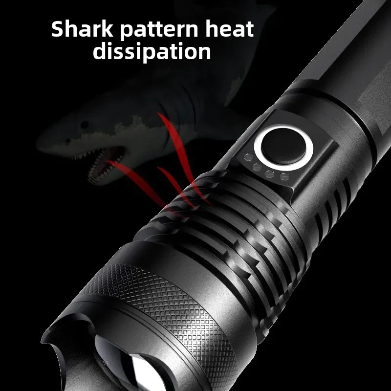 LED Zoom USB Rechargeable Flashlight - Image 3