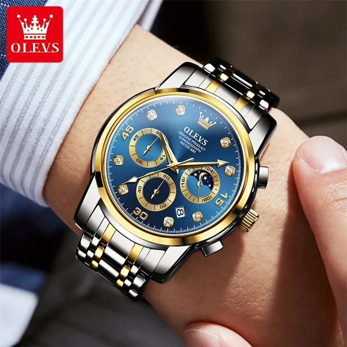 OLEVS Multifunction Quartz Watch for Men