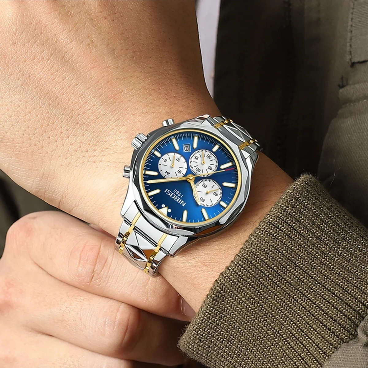 NIBOSI Luxury Men Watch Top Brand - Image 4